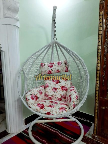 Swing chair large Nest design white color